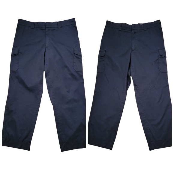 Blauer Navy Blue Cargo Pants Work Utility Pockets 3XDRY 42R Uniform 42x32